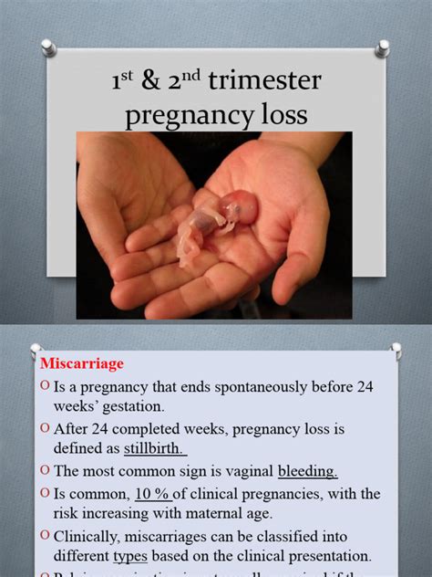 2nd trimester miscarriage statistics.